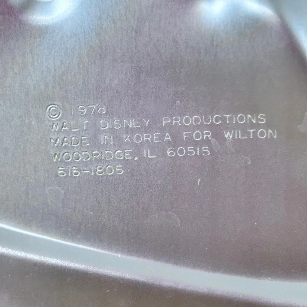 Wilton Mickey Mouse Cake Pan Vintage Disney‎ Party Pan 1978 Collectible